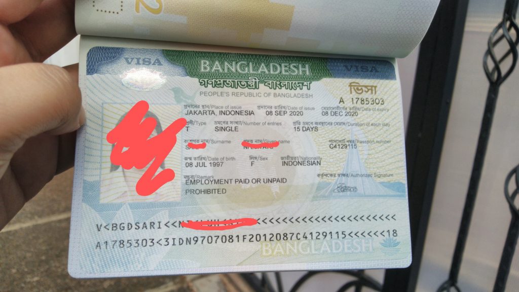 Pengalaman Membuat Visa Bangladesh untuk Turis di Masa New Normal