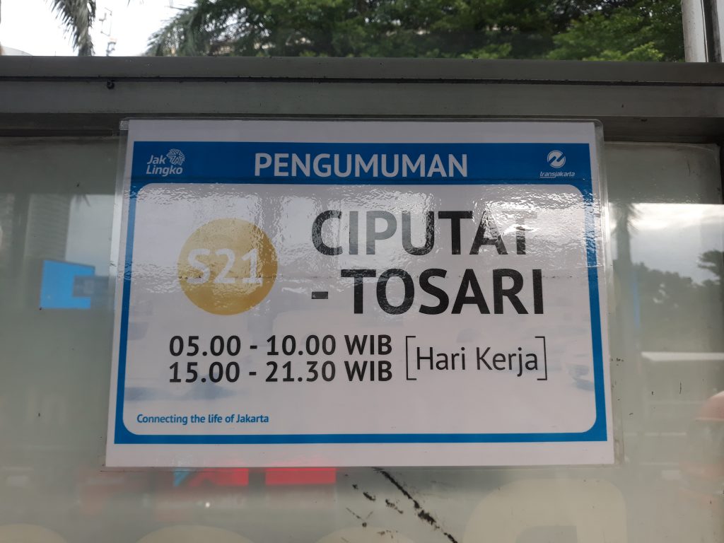 Jam Operasional Busway Ciputat - Tosari saat PPKM